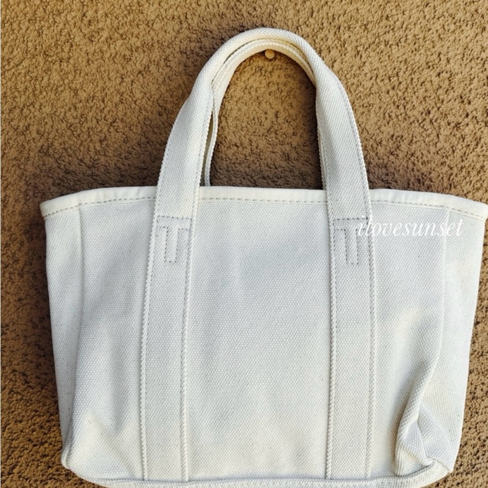 ‼️WOW‼️(Tory Burch} Natural Canvas Tote Bag - Double Top Handle for Beach tote‼️ - Picture 8 of 10